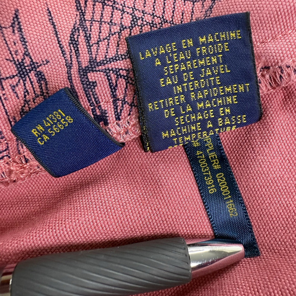 Polo Ralph Lauren Shorts Mens 36 Pink Nautical Sailboat Print Classic Fit 6 Inch - Picture 7 of 7